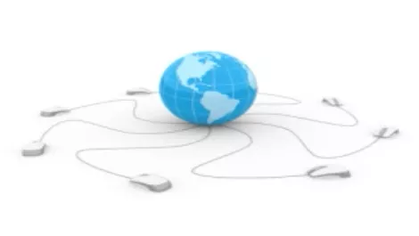 Internet globe