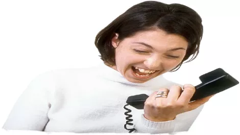 Woman talking on phone angry uid