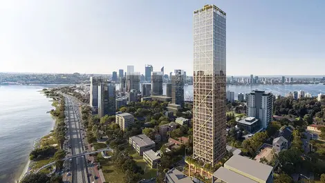 World’s tallest timber tower planned for Perth