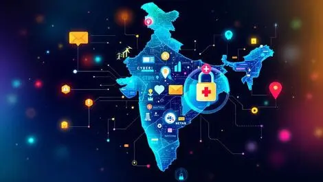 Digital map india cyber threats data security digital connectivity healthcare energy