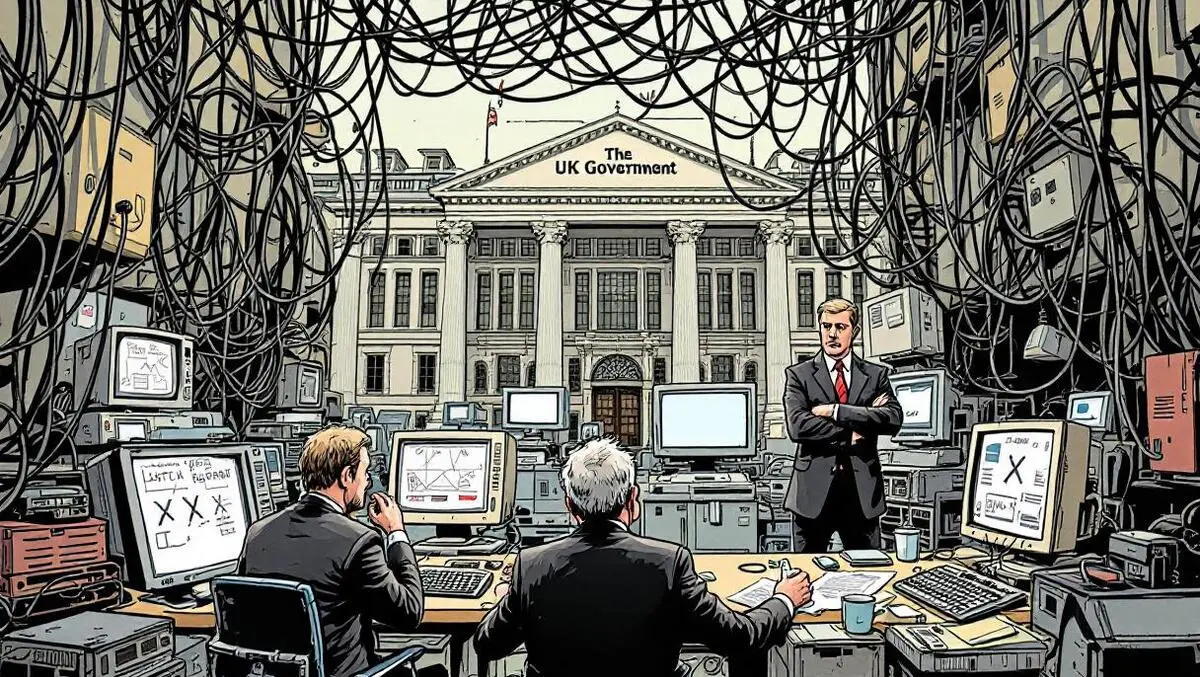 Uk government buildings tangled cables outdated computers stalled digital transformation