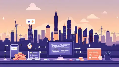 Australian city skyline digital payments software development integration