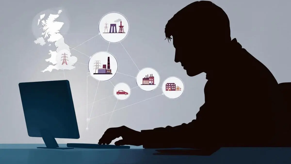 Shadowy figure computer digital network uk infrastructure cyberattack concerns