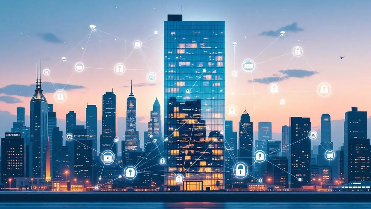 Smart glass tower cybersecurity networked city infrastructure
