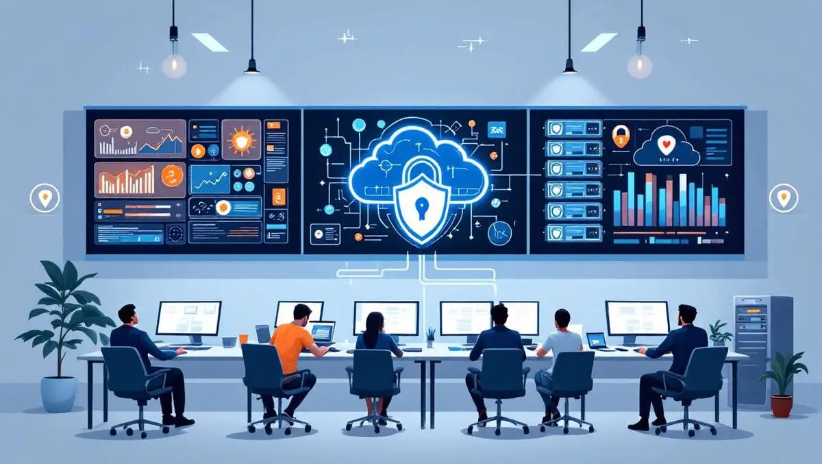 Modern soc security operations centre with cloud and servers