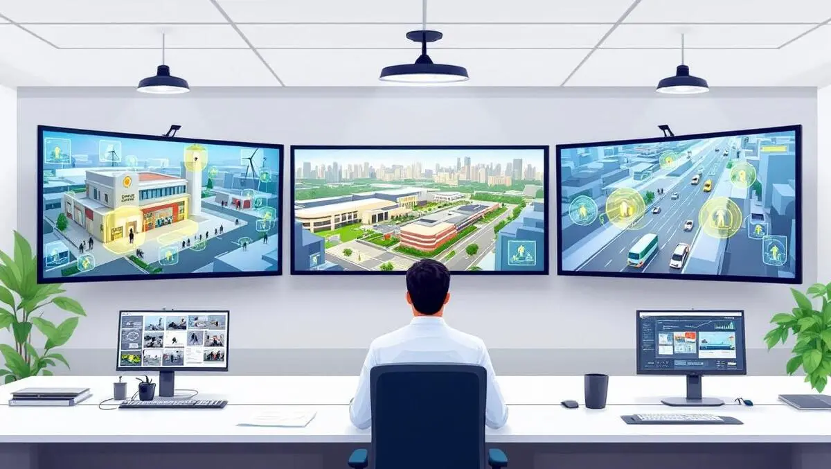 Dubai security control room cctv school energy city analytics ai