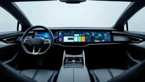 Modern car motorcycle cockpits displays modular panels fast dev