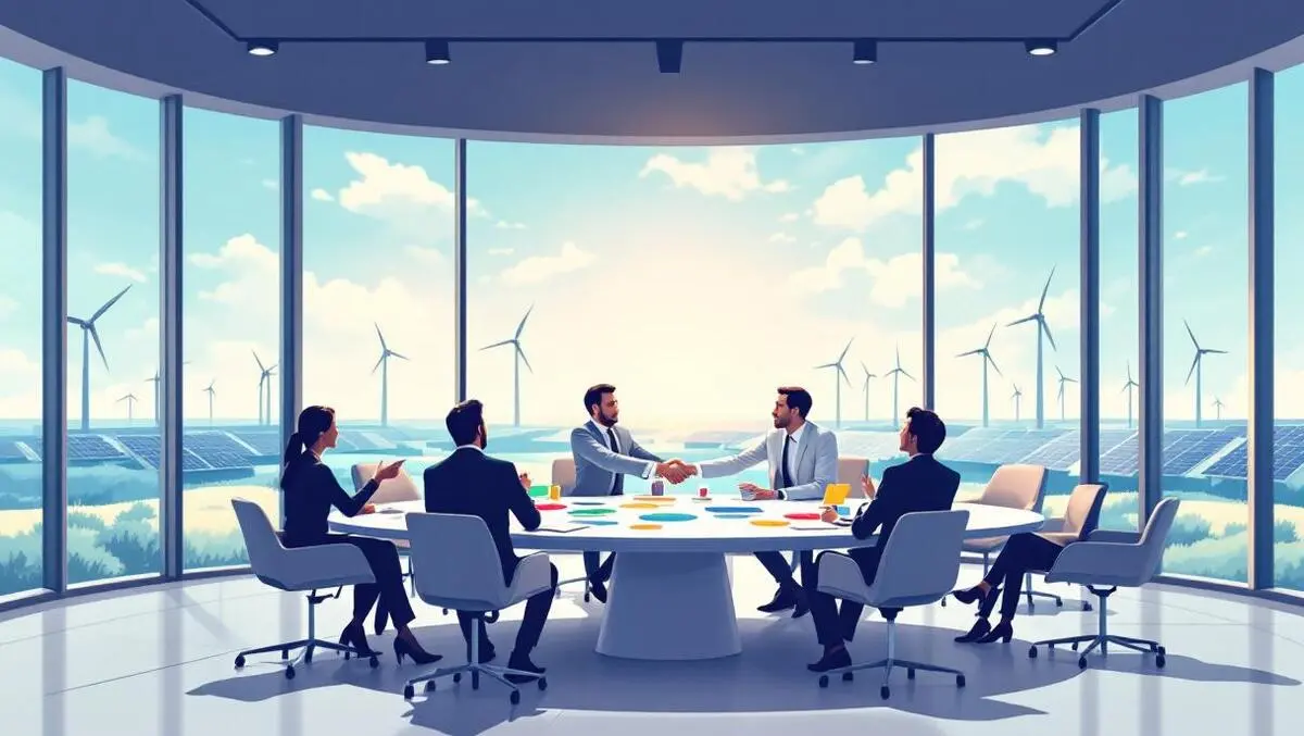 Global executives meeting round table clean energy alliance scene