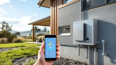 Nz rural home groundwater pump remote monitoring smartphone ui