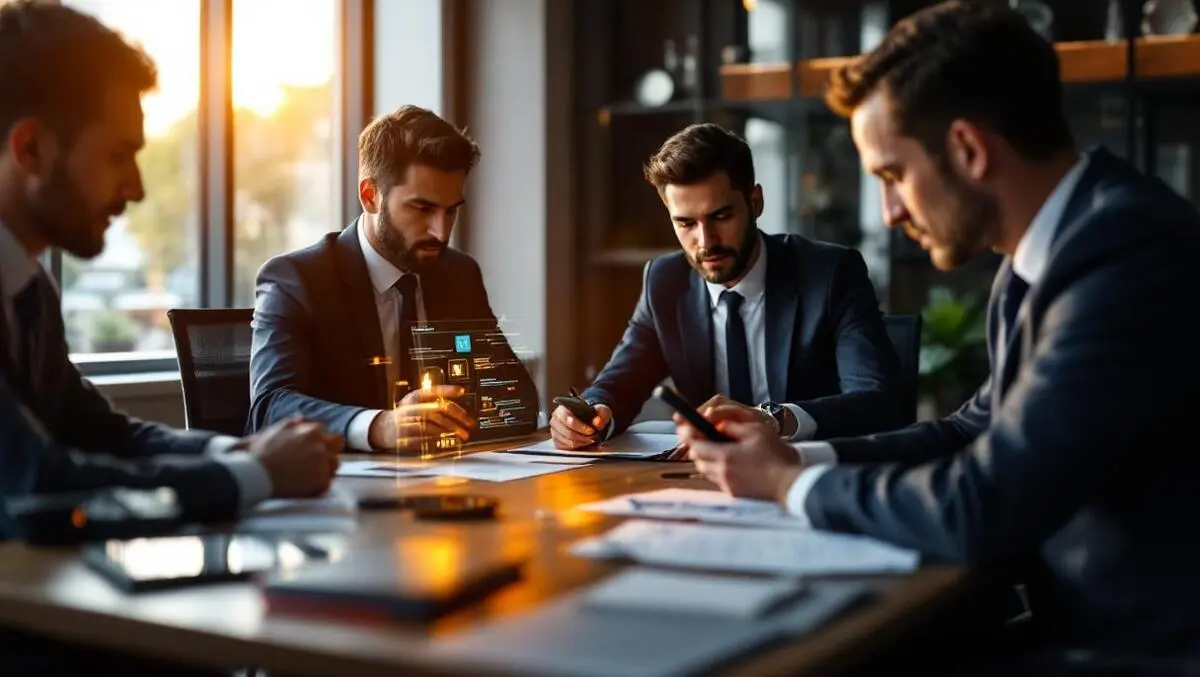 Uk office meeting data security dashboard secret ai phone