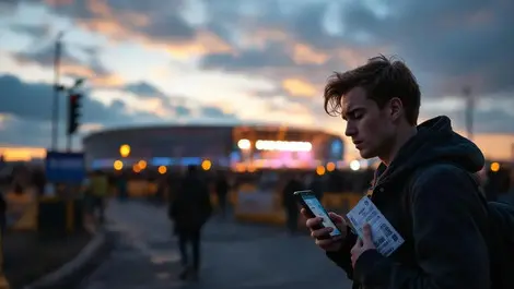 Disappointed british fan fake ticket outside stadium financial loss