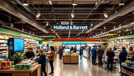 Holland barrett uk store robots conveyors digital self checkout