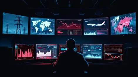 Dark cyberattack control room western critical infra collapse